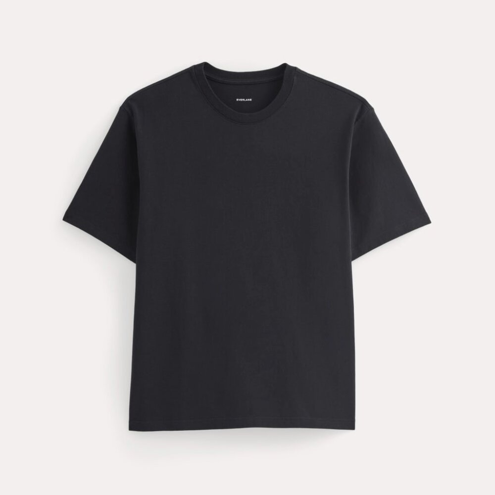 Everlane Men's Relaxed Classic T-Shirt in Black, Size Large